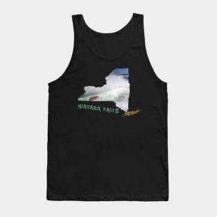 New York State Outline (Niagara Falls) Tank Top